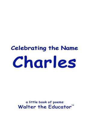 cover image of Celebrating the Name Charles